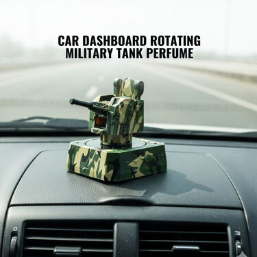 Car Dashboard Rotating Military Tank Perfume (CDST)